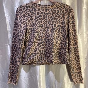 Thermal Cheetah Print Long Sleeve